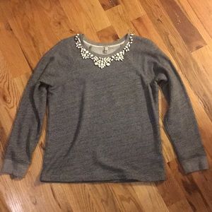 J. Crew bejeweled sweatshirt